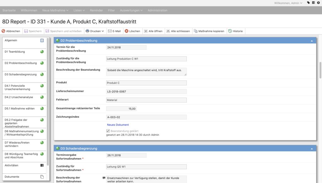 Eine gute Maßnahmenmanagement-Software sollte für jeden Anwender individuell konfigurierbar sein